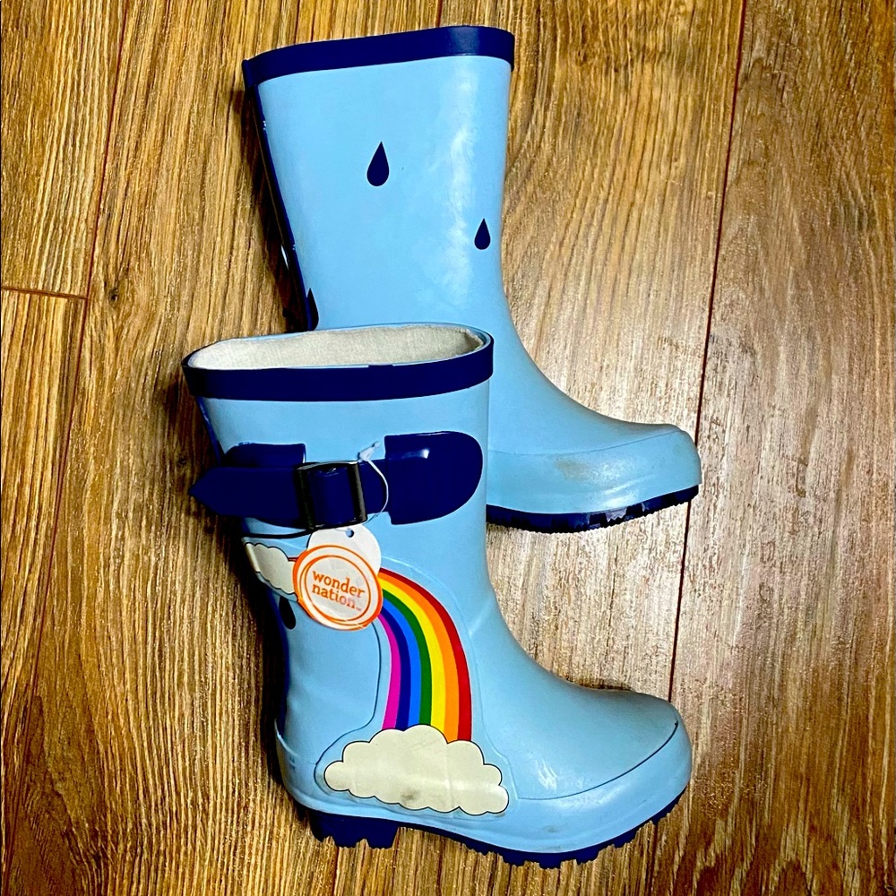 Toddler Rain Boots- Rainbow Size 5/6